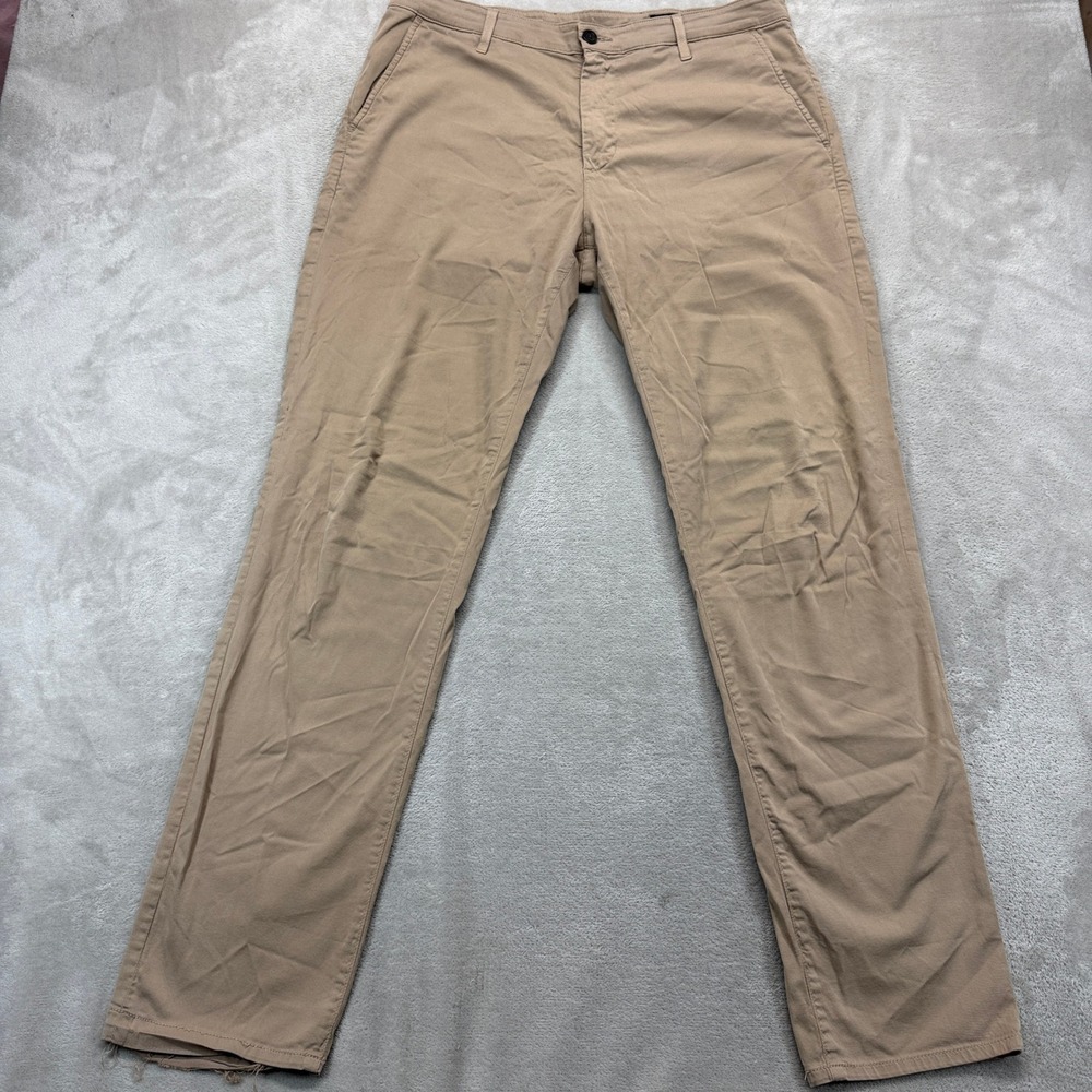 AG Adriano Goldschmied Pants Mens 36R 36x34 Tan Slim‎ Trouser The Marshall Chino